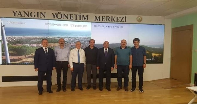 Yediyıldız, Yangın Yönetim Merkezi'ni Ziyaret Etti