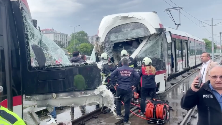 Samsun'da Tramvay Kazası!