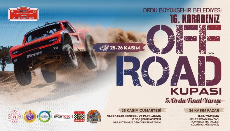16. Karadeniz Off Road Kupası Finaline Ordu Ev Sahipliği Yapacak