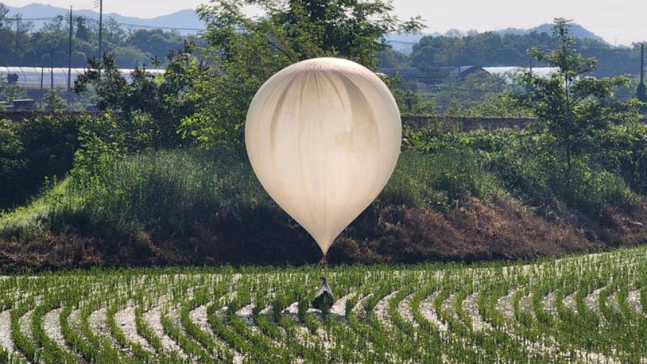 Kuzey Kore, Güney Kore'ye En Az 420 Çöp Taşıyan Balon Gönderdi