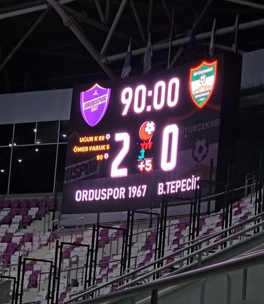 Orduspor 1967 Evinde 3 Puanı Kaptı: 2-0