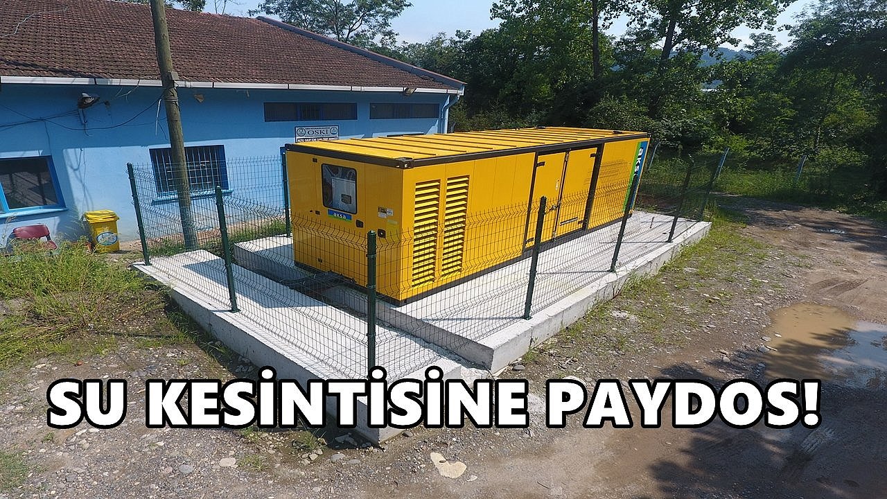 Ordu'da elektrik kesilse de sular kesilmeyecek!