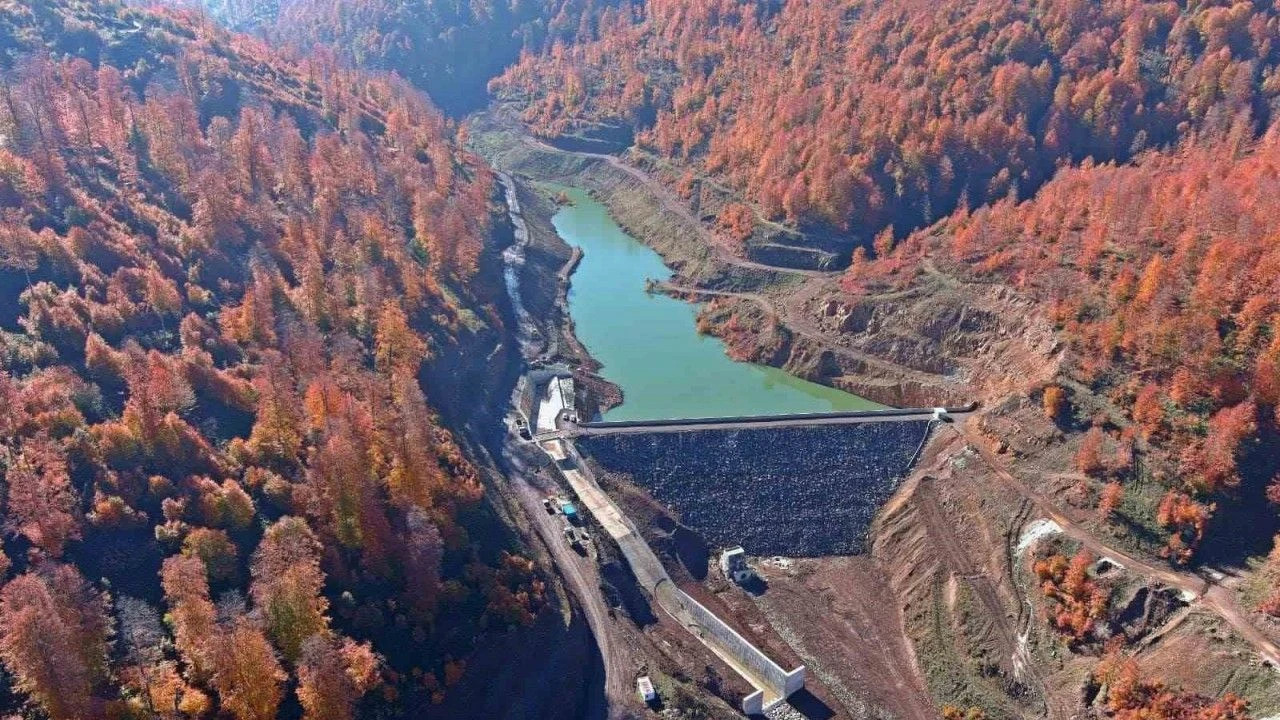 Ordu'nun Kumru İlçesinde İnşa Edilen Baraj Su Tutmaya Başladı