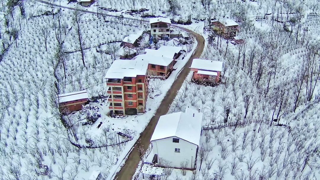 Korgan Çamlı Mahallesi'nde Kış Güzelliği