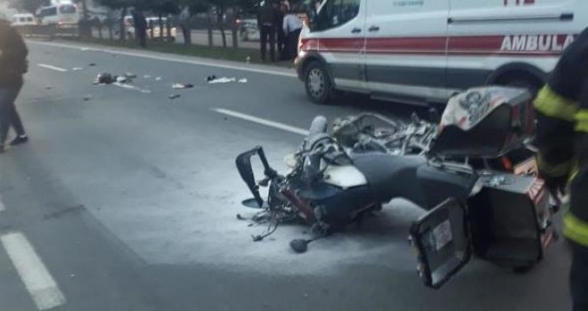 Ordu'da Motosiklet Kazası: 1 Yaralı