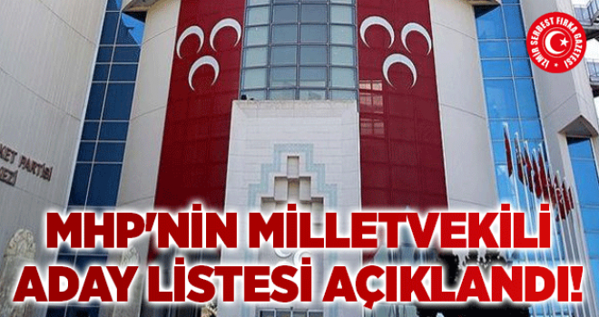 MHP Ordu'da 1. sıra adayı kim?