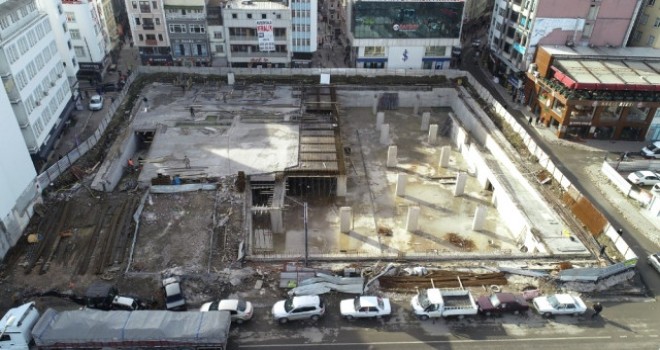 Fatsa Cumhuriyet Meydanı'nda Çalışmalar Hızlandı