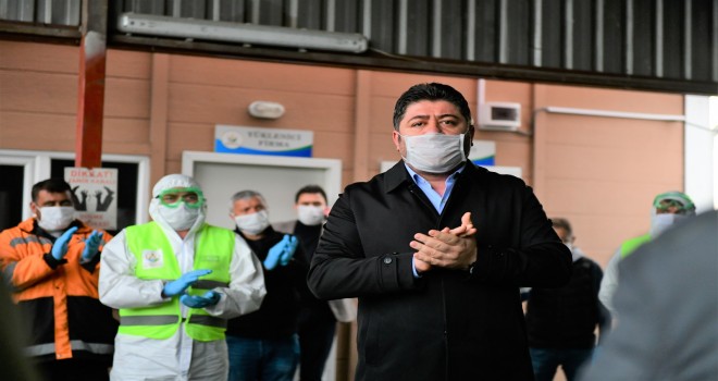 Başkan Tören : ''Sahada Gece Gündüz Demeden Çalışan Temizlik Personelimize 1000 TL  İkramiye Vereceğiz''