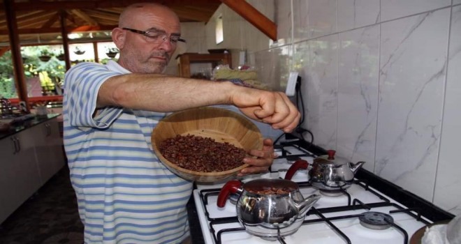 Fındık Kabuğundan Çay Yaptı