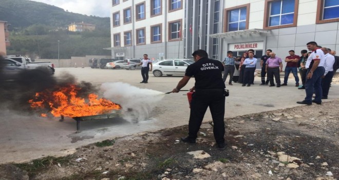 Hastanelere yangın Eğitimi