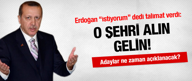 Başbakan Ordu’yu istiyor