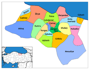 Orduda 7 Kaymakam değişti