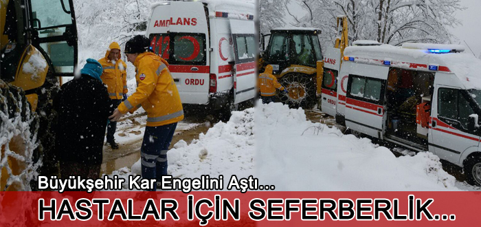 BÜYÜKŞEHİR KAR ENGELİNİ AŞTI