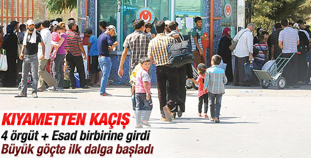Halep ten kaçış başladı