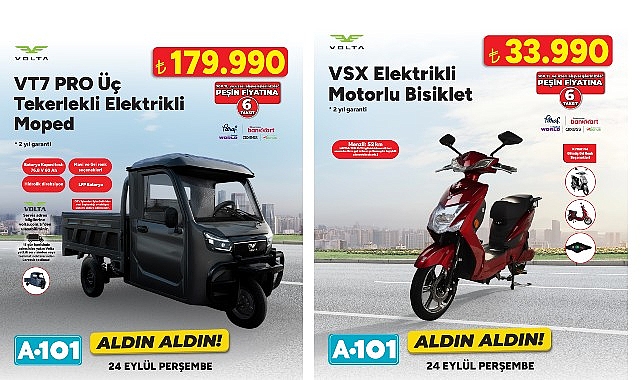 A101'de Elektrikli Moped Satışı