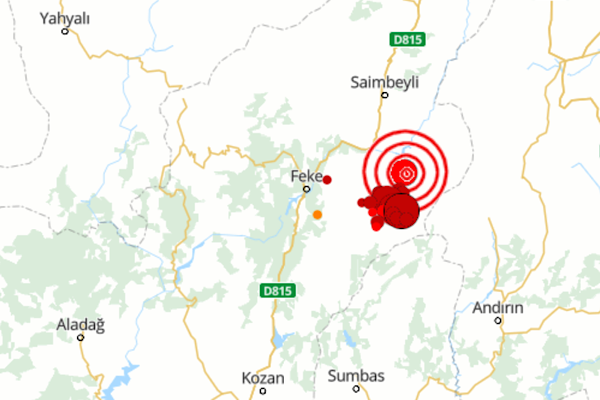 Adana'da deprem Adana'da deprem