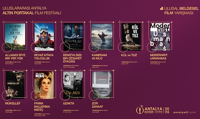 Antalya Altın Portakal Film Festivali'nde Ulusal Belgesel Film Kategorisinde Yarışacak Filmler Açıklandı!