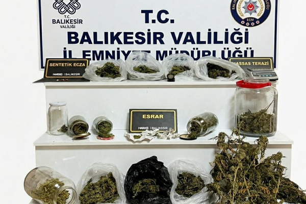 Balıkesir’de uyuşturucu operasyonu 