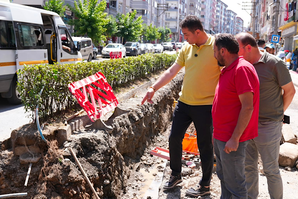 Başkanı Köse, asbest içme suyu boruları yenileme çalışmalarını inceledi 