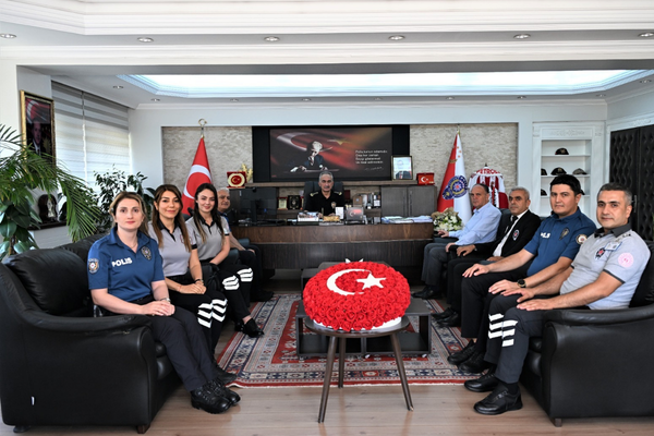 Batman’da "Özel Güvenlik Haftası" kapsamında Vali Canalp’e ziyaret