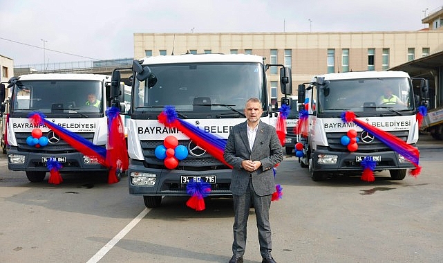 Bayrampaşa'nın temizlik filosuna 3 yeni araç