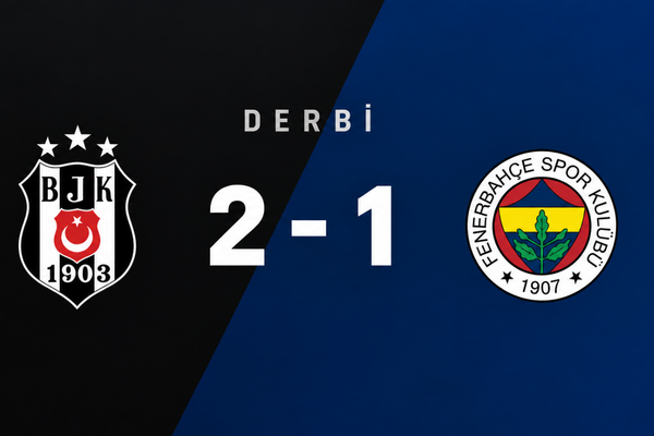 Beşiktaş derbide Fenerbahçe’yi 2-1 mağlup etti