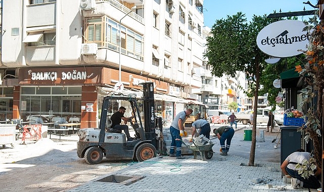 Bostanlı Cemal Bülbül Sokak'ta yenileme hamlesi başladı