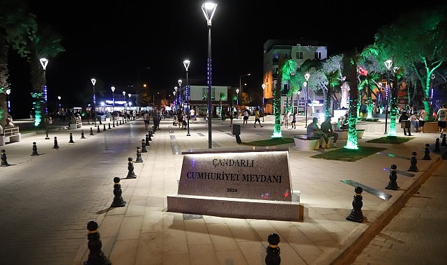 Çandarlı'nın yeni Cumhuriyet Meydanı açılıyor