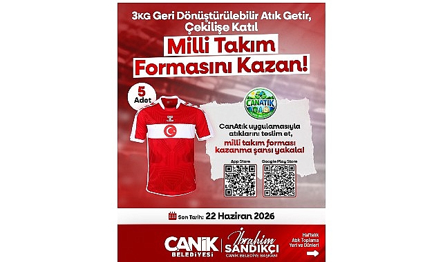 Canik Belediyesi Yine Alkışları Topladı: Atık Getirene Milli Takım Forması Hediye 
