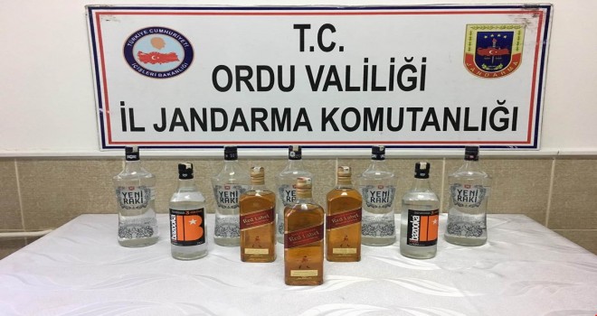 Sahte Alkol Ele Geçirildi