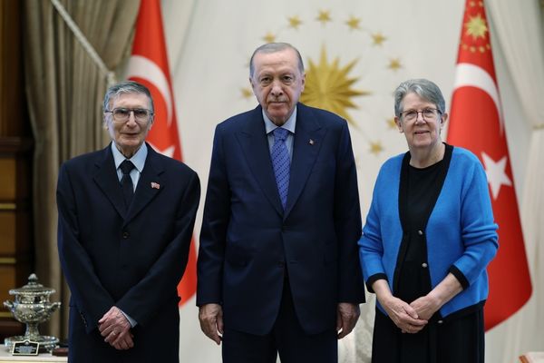 Cumhurbaşkanı Erdoğan, bilim insanı Aziz Sancar’ı kabul etti Cumhurbaşkanı Erdoğan, bilim insanı Aziz Sancar’ı kabul etti