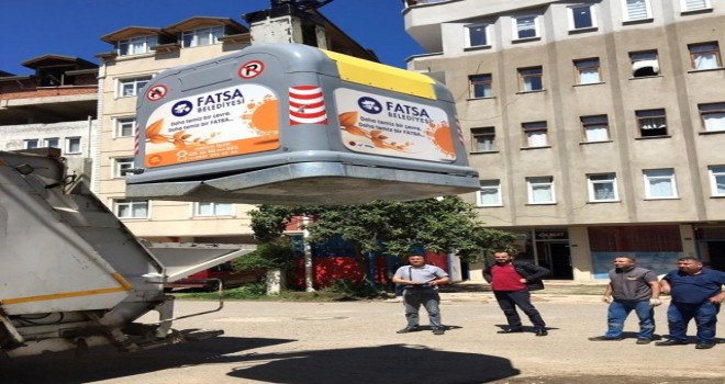 Fatsa'da Çöp Konteyner Sistemi Hayata Geçti