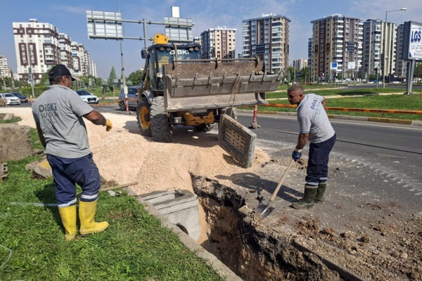DİSKİ’den Mahabad Bulvarı’nda yağmur suyu çalışması