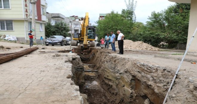 Fatsa'da Ana Su Hattı Çalışmaları