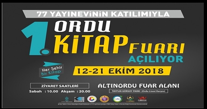 1.Ordu Kitap Fuarı başlıyor