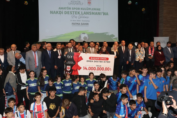 Gaziantep Büyükşehirden amatör spora 14 milyon TL destek