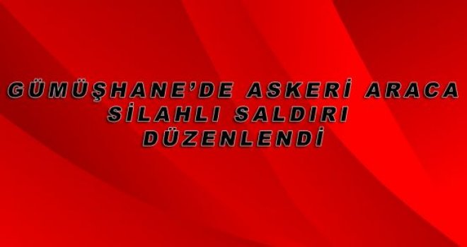 Gümüşhane'de Jandarma Aracına Hain Pusu