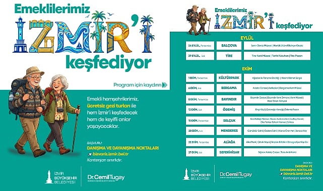 İzmir'in emeklileri kenti keşfetmeye devam ediyor