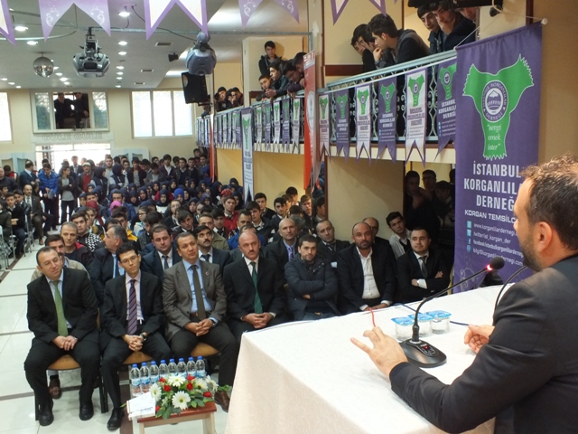 Korganda Spor spikeri Ertem ŞENER Gençlik ve Spor konulu seminerde