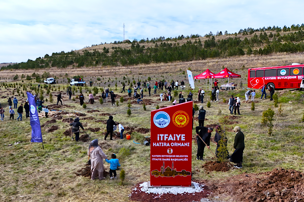 Kayseri İtfaiyesinin 100. yılı anısına 500 fidan dikildi