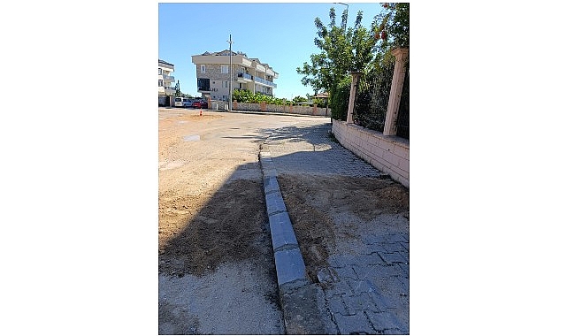 Kemer'de altyapı çalışmaları sürüyor