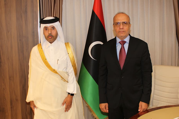 Libya Cumhurbaşkanlığı Konseyi Başkan Yardımcısı, Katar’ın Trablus Büyükelçisi ile görüştü Libya Cumhurbaşkanlığı Konseyi Başkan Yardımcısı, Katar’ın Trablus Büyükelçisi ile görüştü