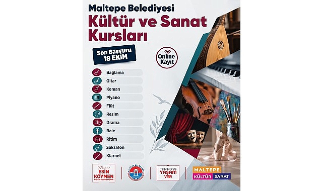 Maltepe Belediyesi'nin kültür ve sanat kurslarına kayıtlar başladı