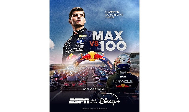 'Max vs 100', Red Bull Ortaklığıyla ESPN ile 16 Eylül'de Disney+'ta Canlı Yayınlanacak!