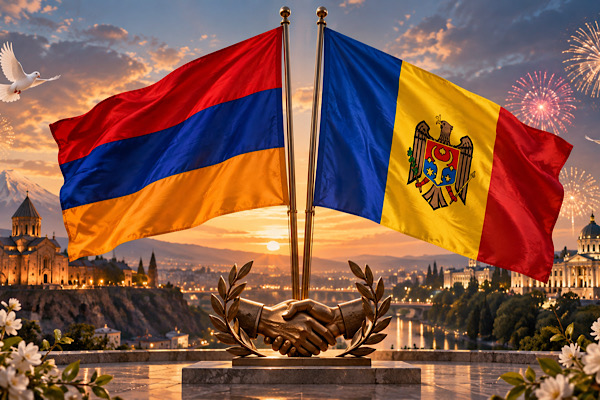 Moldova'dan Ermenistan'ın bağımsızlığının 35. yıl dönümüne kutlama Moldova'dan Ermenistan'ın bağımsızlığının 35. yıl dönümüne kutlama