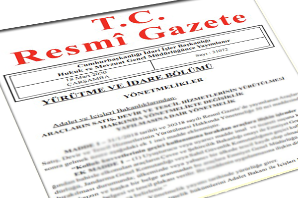 Resmi Gazete başlıkları 