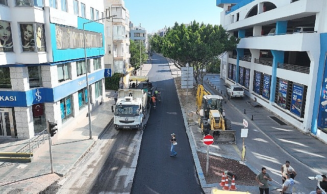 Şehit Binbaşı Cengiz Toytunç Caddesi'nin asfaltı yenilendi