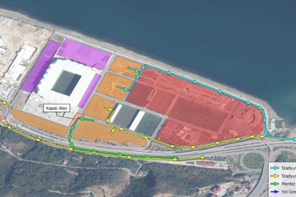 Trabzon’da stadyum çevresindeki araç tahliye süresi 65 dakikaya düştü