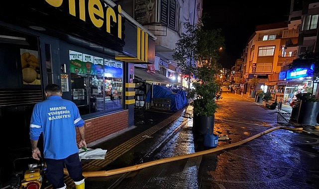 Yenişehir Belediyesi'nden su baskınlarına jet müdahale