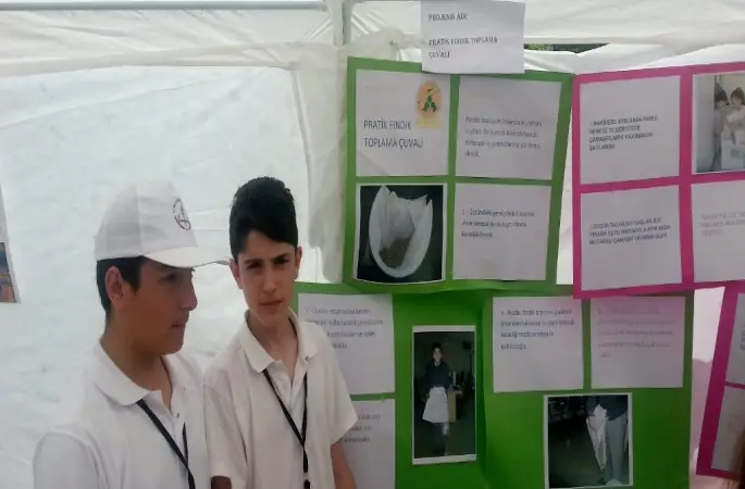 Fermuarlı fındık toplama çuvalı projesi